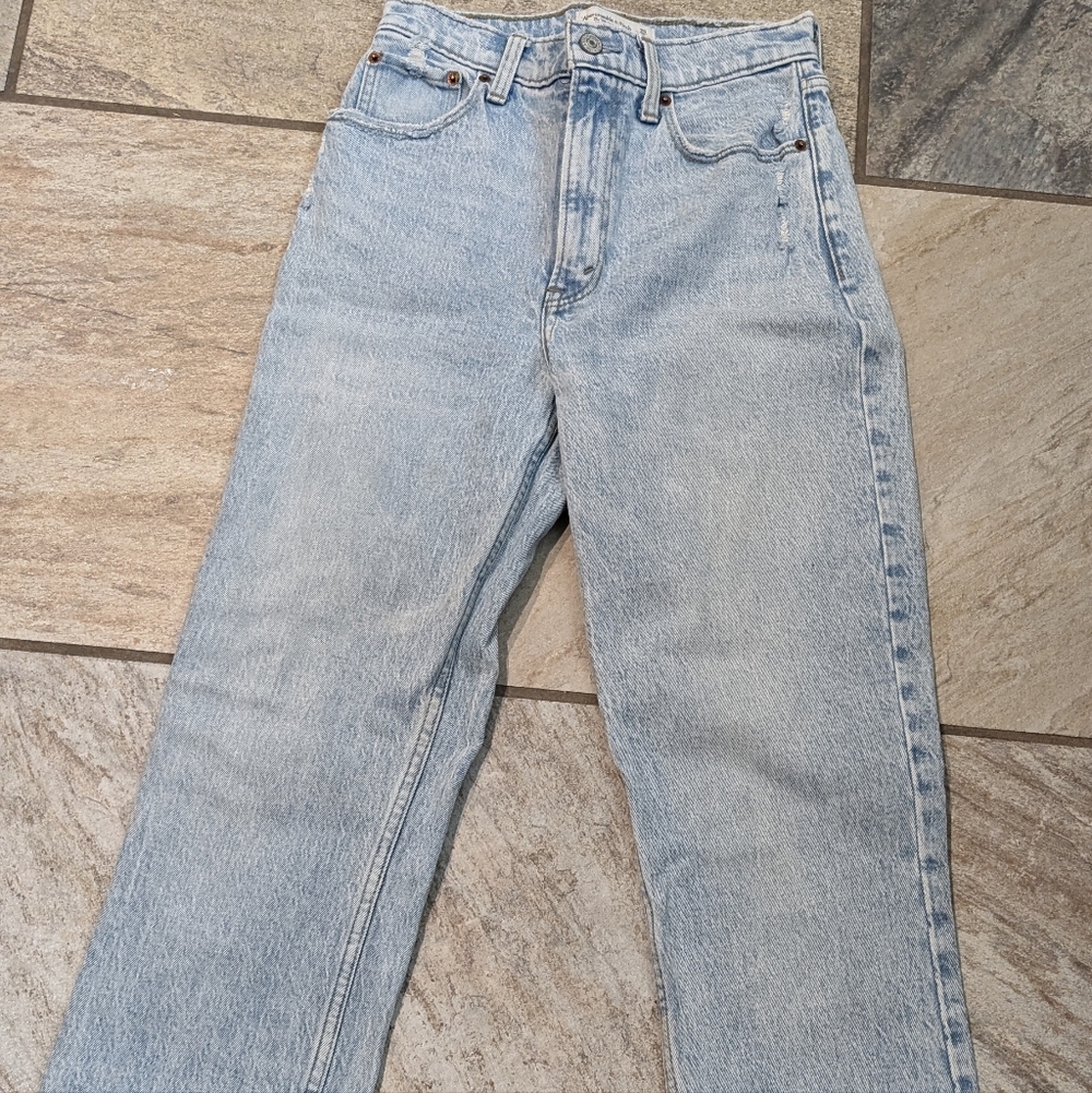 Abercrombie & Fitch Light Blue Straight Leg Jeans